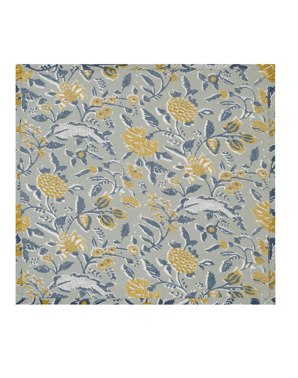 Grey Printed Cotton Table Napkin 16"X16"