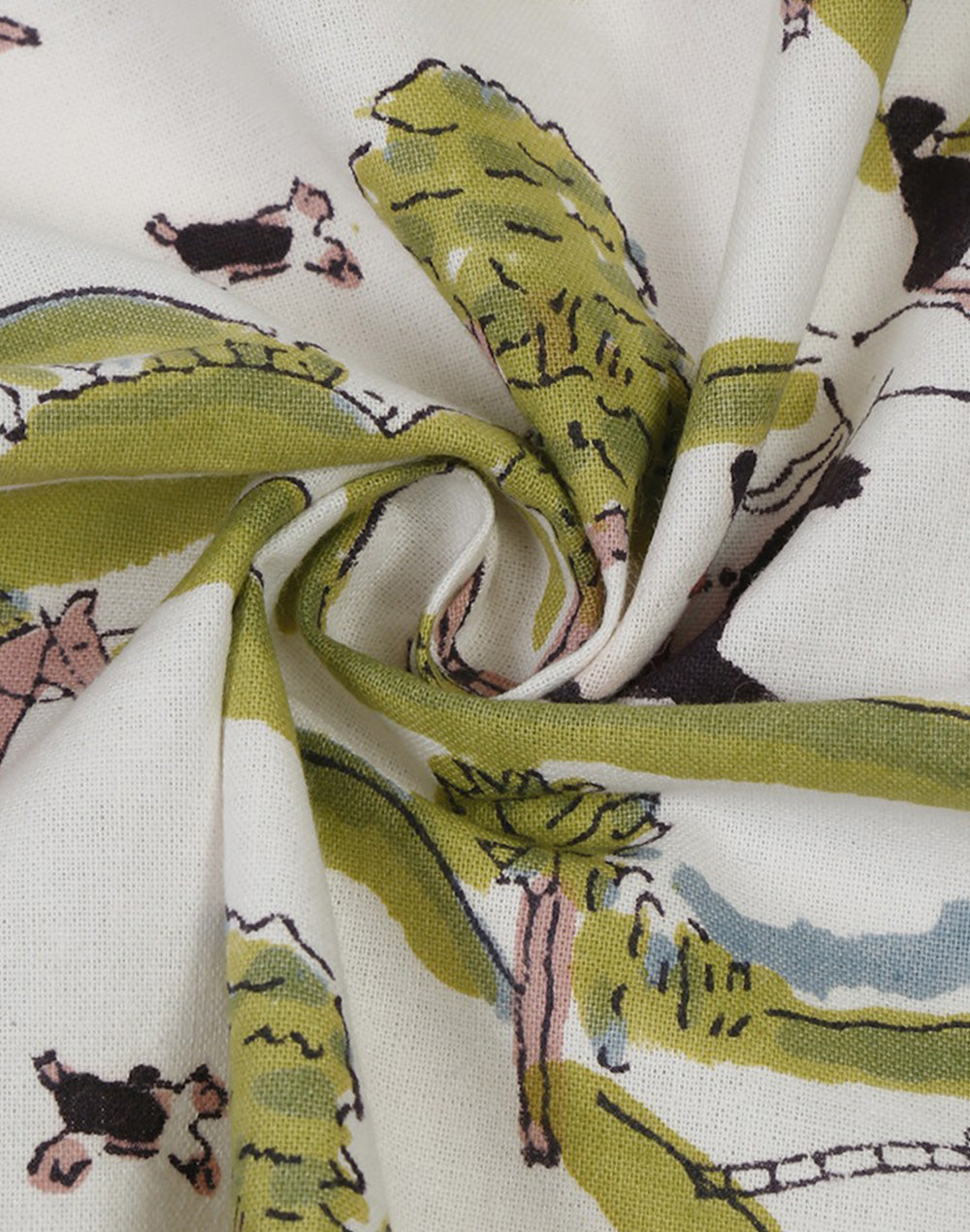 White Printed Cotton Table Napkin 20"X20"