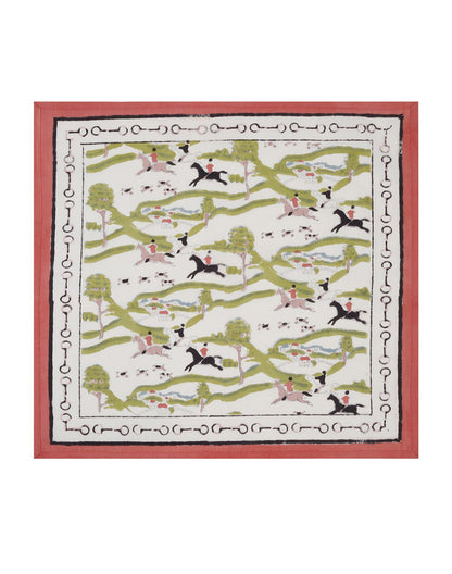 White Printed Cotton Table Napkin 20"X20"