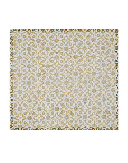 Yellow Printed Cotton Napkin 20"X20"