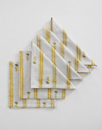 Yellow Cotton Table Napkin 16"X16"