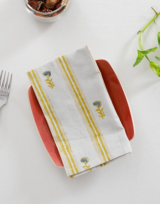 Yellow Cotton Table Napkin 16"X16"