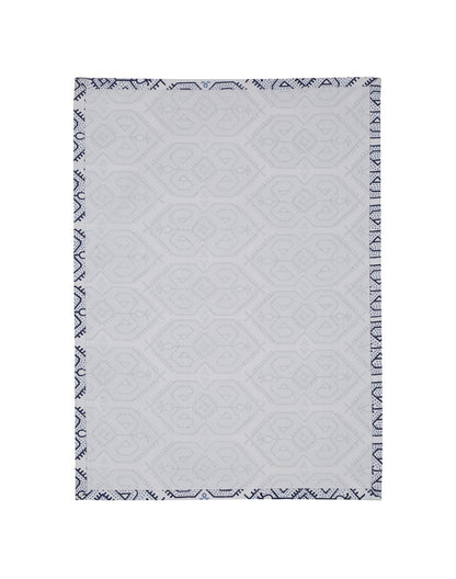 Set Of 4- Blue Cotton Printed Table Mat