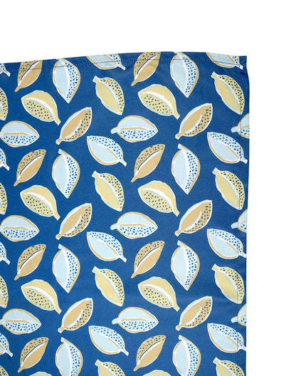 Blue Abstract Bedsheet Set with Pillow Cover