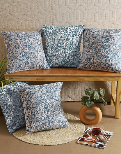 Set of 5 - Blue Lagoon Cushion Cover Set - 16"x16"