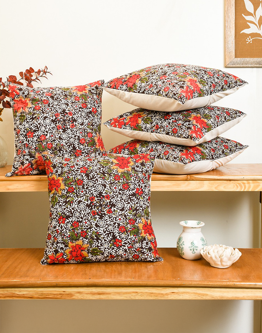 Set of 5 - Cushion Cover Set for Sofa - 16"x16"
