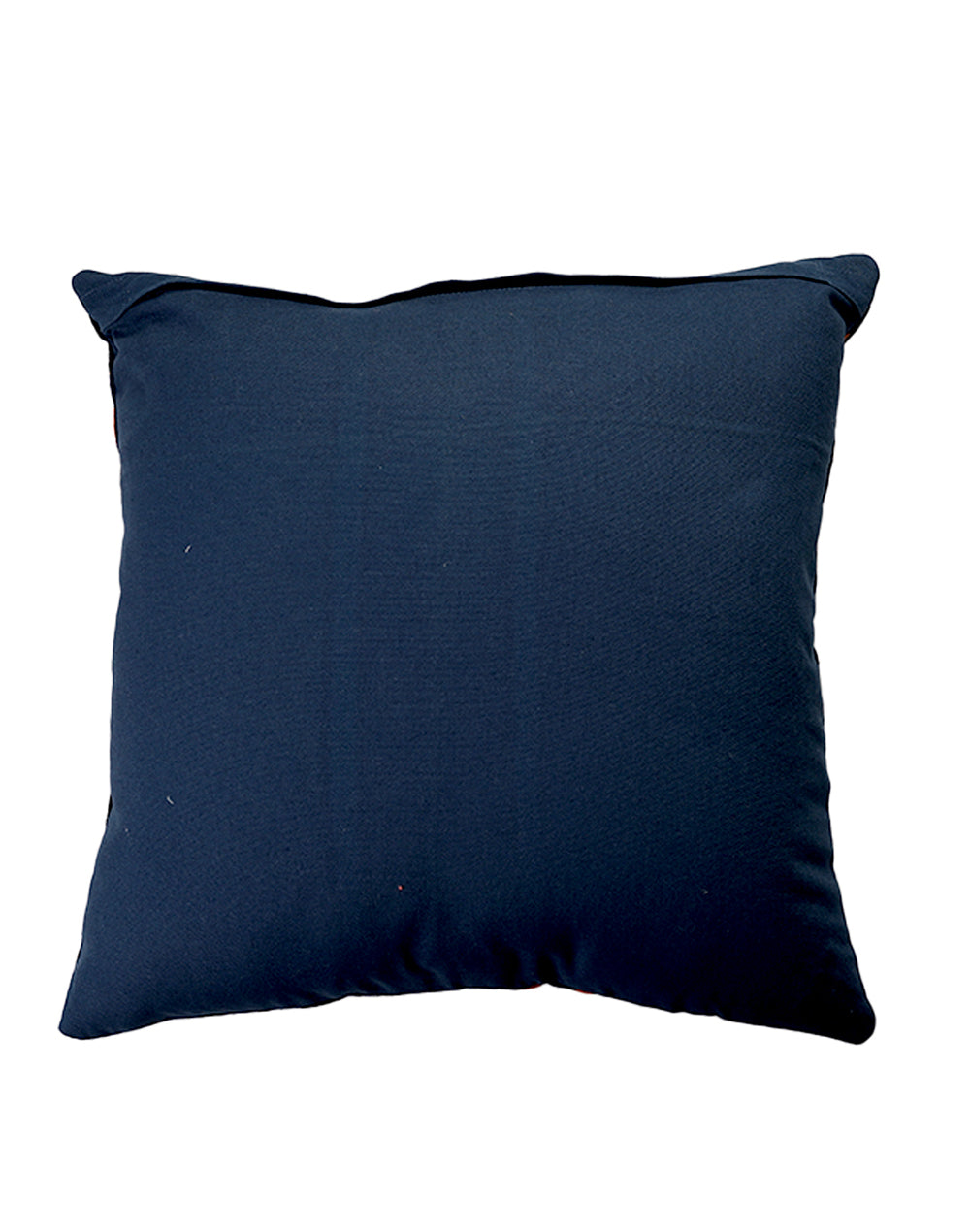 Set Of 2 - Orange Khes Print Cushion Cover - 18"X18"