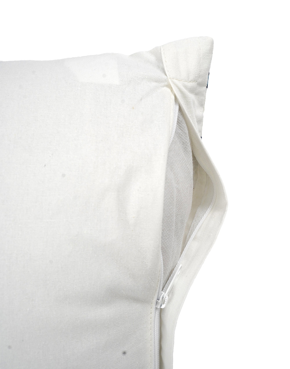 Set Of 2 - Blue Cotton Cushion Cover - 16"X16"