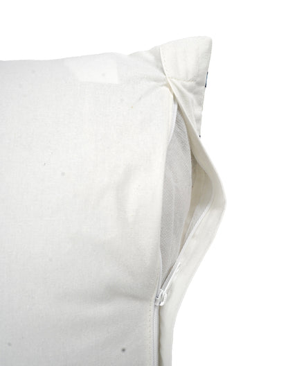 Set Of 2 - Blue Cotton Cushion Cover - 16"X16"