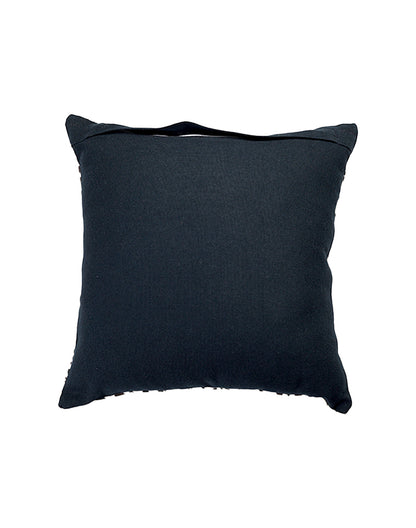 Set Of 2 - Off White Printed Cushion Cover - 12"X12"