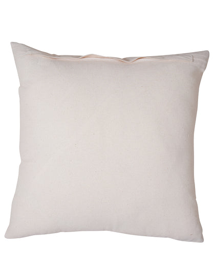 Set Of 2 - Leaf Printed Duck Cushion Cover - 16"X16"