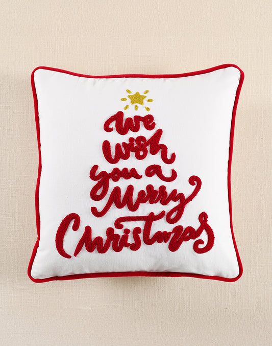 CUSHION COVER Embroidery MERRY WISHES
