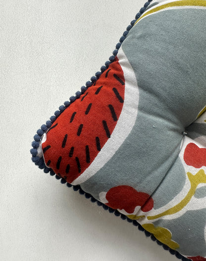Bold Floral Chairpad/ Floor Cushion