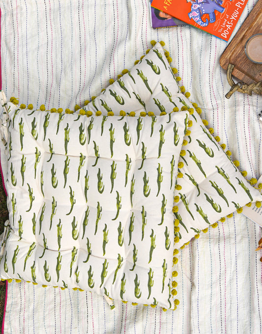 Animal Print Chairpad 17"X 17"