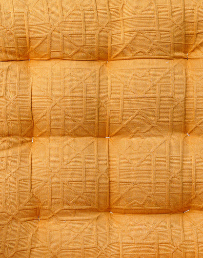 Yellow Textured Chairpad/ Floor Cushion