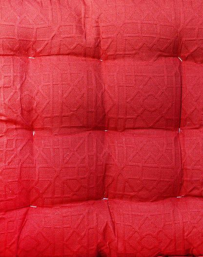 Red Textured Chairpad / Floor Cushion