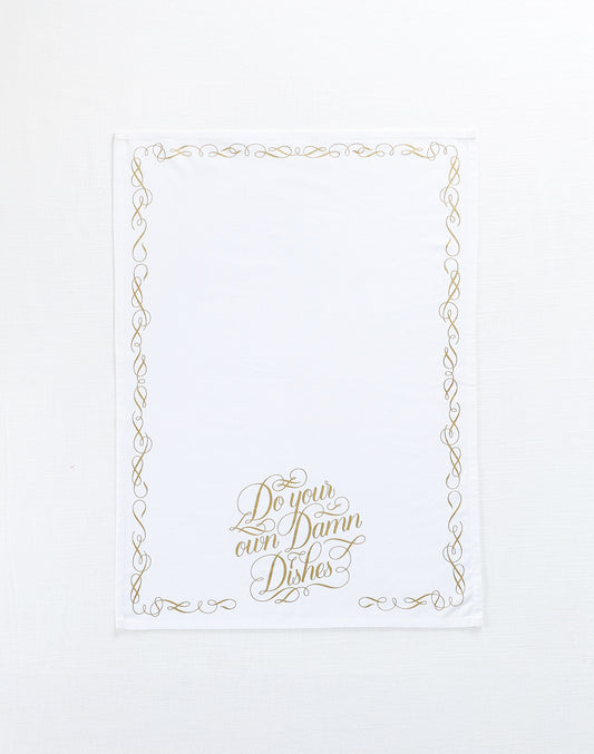 Damn Dishes Cotton Christmas Kitchen Towel- Set of 3