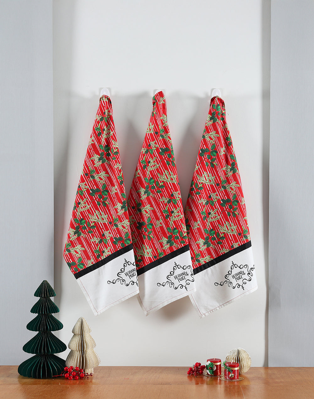 Christmas Kitchen Towel Set of 3 HEAVENLY PEACE