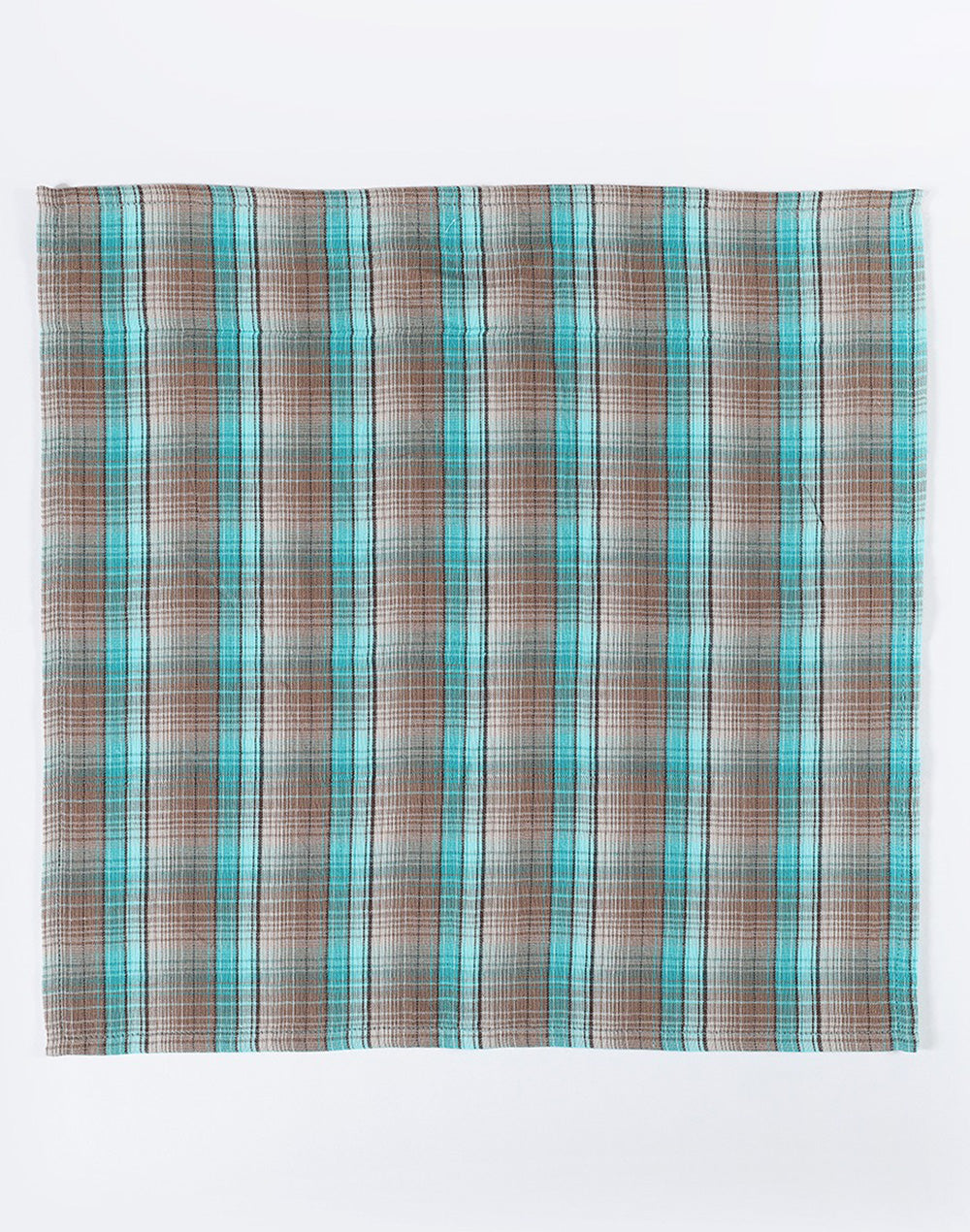 Set Of 6 - 12"X12" Blue Checks Napkin
