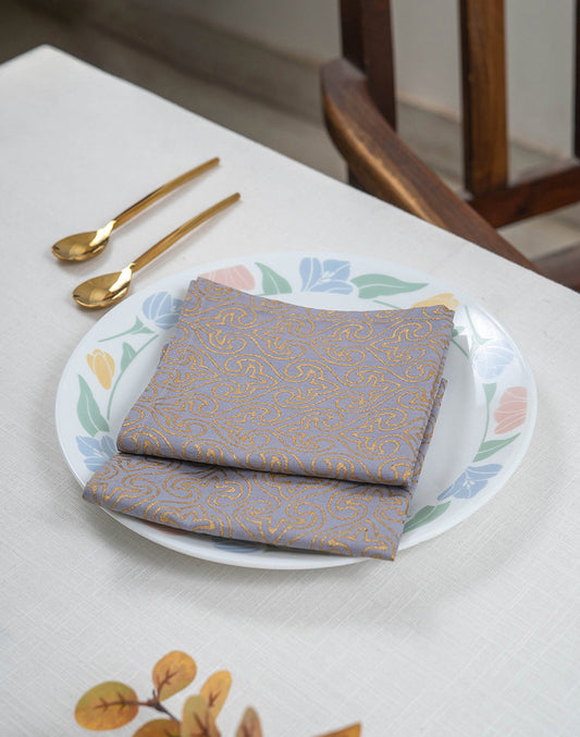 Set Of 6 - 12" Cocktail Napkins For Diwali / Rakhi / Housewarming