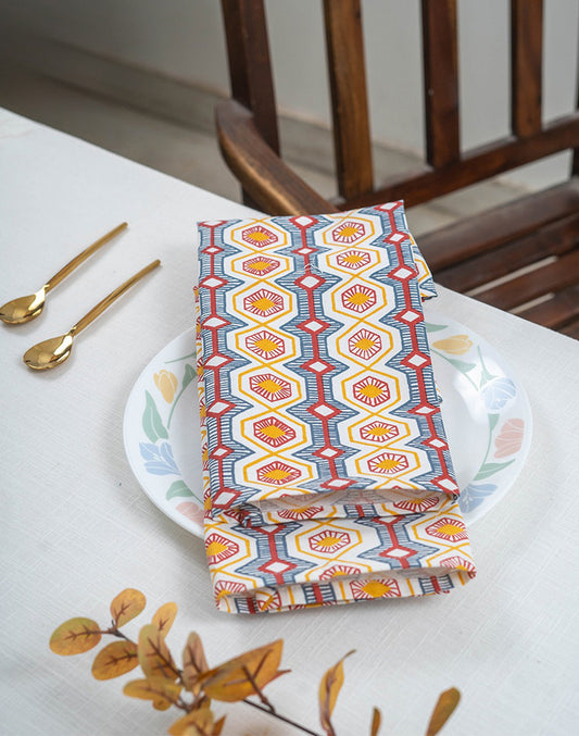 Set Of 6 - 16"X 16" Suraj Cotton Napkin