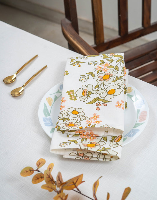 Set Of 6 - 16"X 16" Summer Breeze Napkin