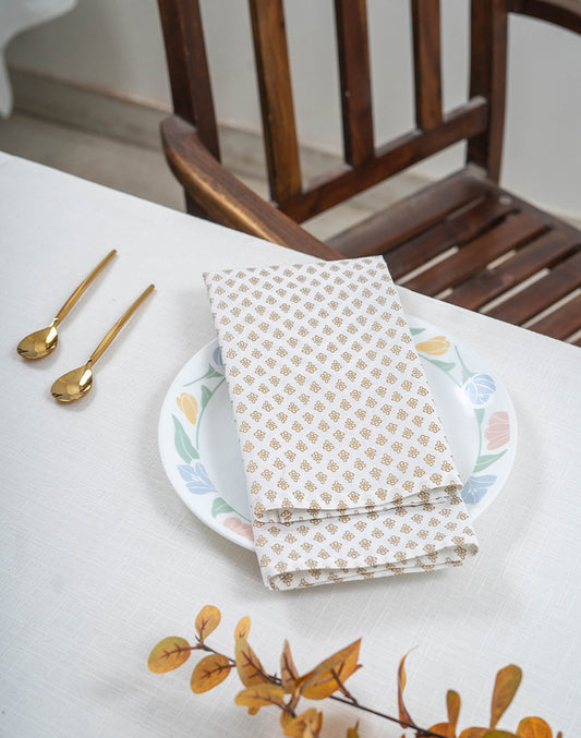 Set Of 6 - 12" Cocktail Napkins For Diwali / Rakhi / Housewarming