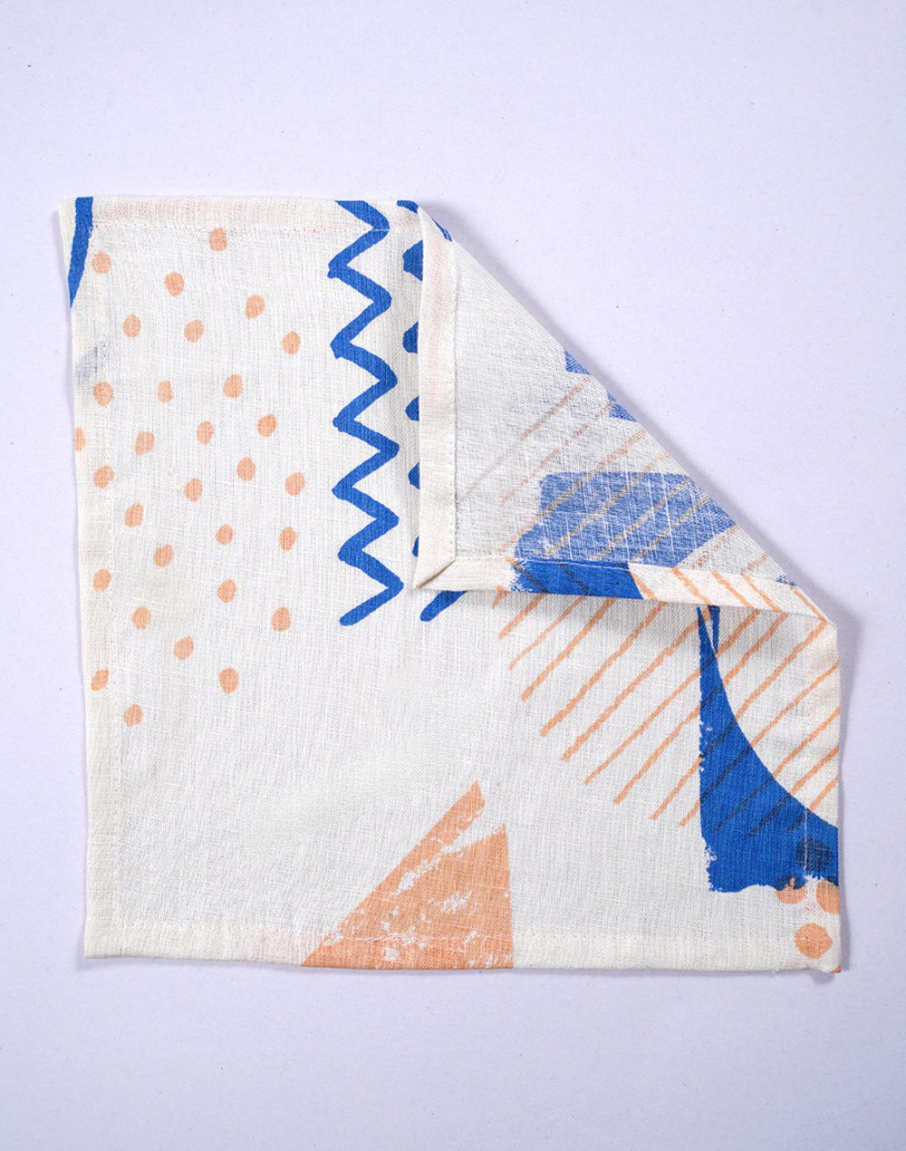 Set Of 6 - 10" Abstract Cocktail Napkin