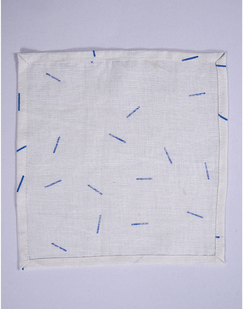 Set Of 4- 10" White Linen Cocktail Napkin/ Party Napkins
