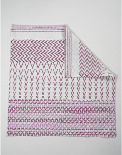 Set Of 6 - 16" Abstract Lavender Cotton Table Napkins