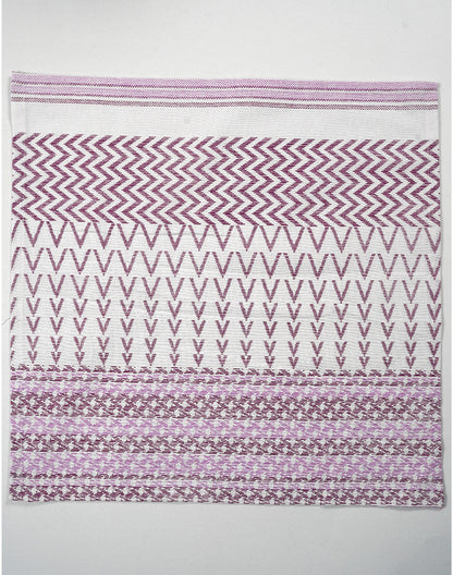 Set Of 6 - 16" Abstract Lavender Cotton Table Napkins