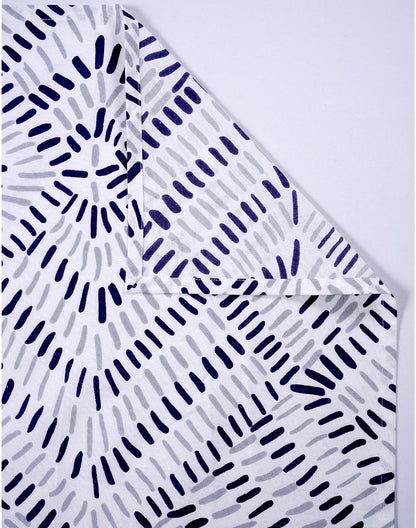 Set Of 6 - 16" Abstract Reusable Cotton Napkins