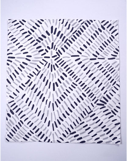 Set Of 6 - 16" Abstract Reusable Cotton Napkins