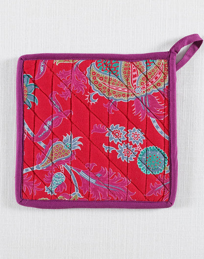 Floral Print Pot Holder Set