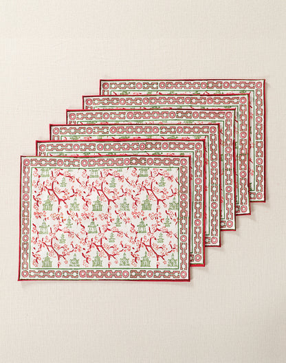 PLACE MAT Set of 6 JUNGLE LOVE