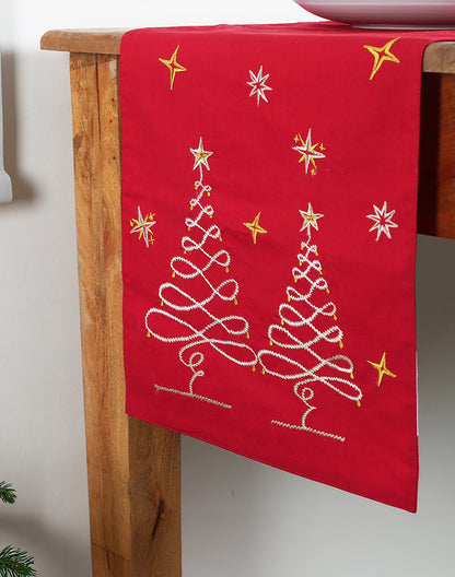 X Mas Star Table Runner