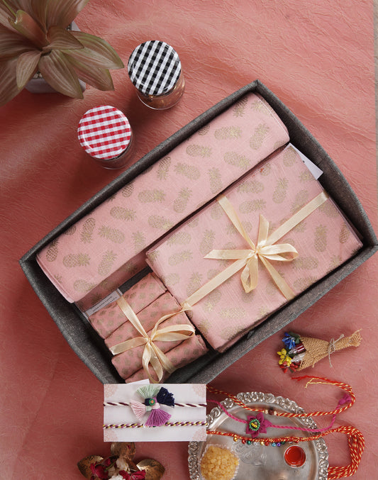 Festive Table Gift Set with Rakhis and Roli Chawal– Rakhi Edition