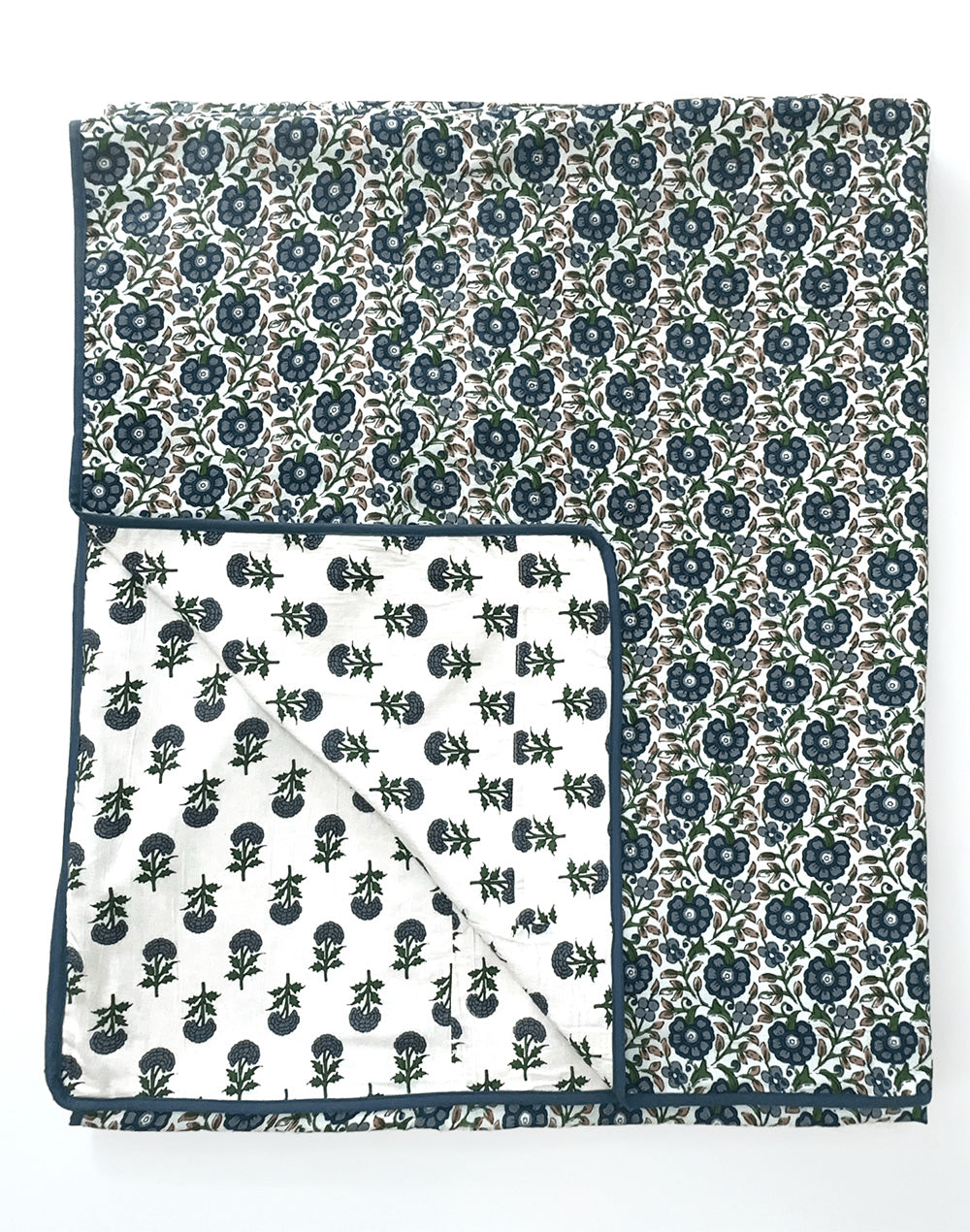 Garden Gala Blue Cotton Dohar