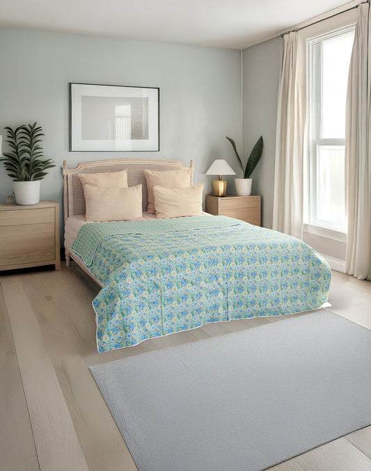 Daisy Dream Light Green Cotton Dohar Single Piece