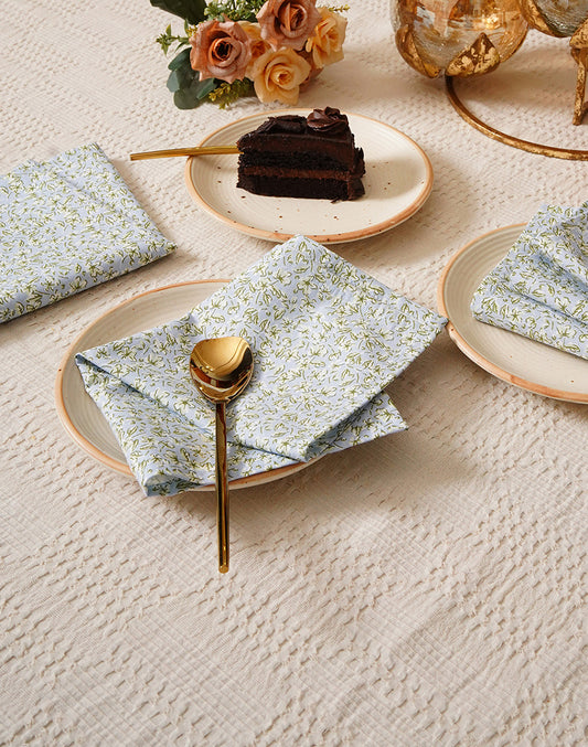 Set Of 6 - 12" Ditsy Floral Cotton Table Napkins