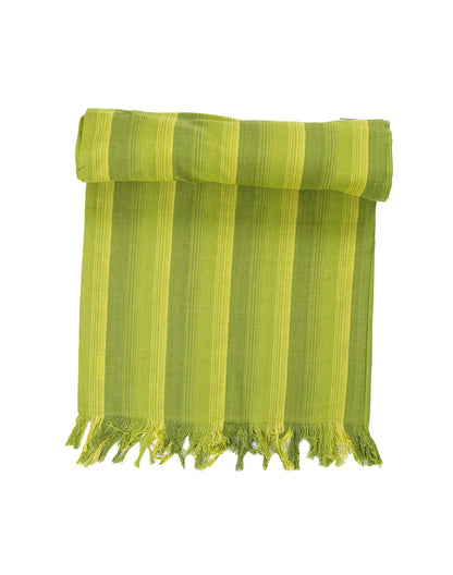 Shades Of Green Cotton Table Runner