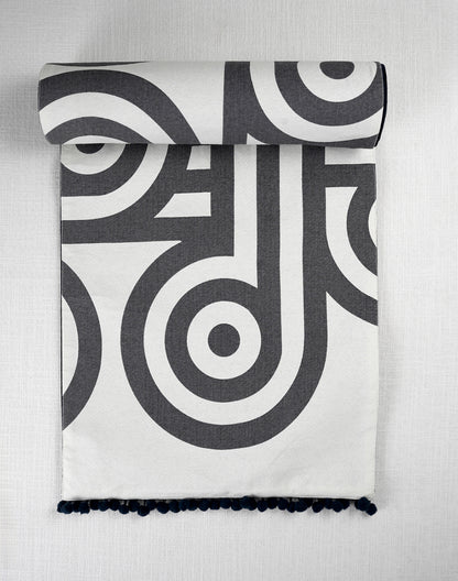 Abstract Statement Cotton Table Runner