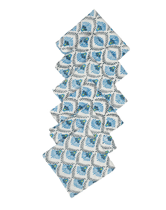 Set Of 6 - 8" Scallop Cocktail Napkin