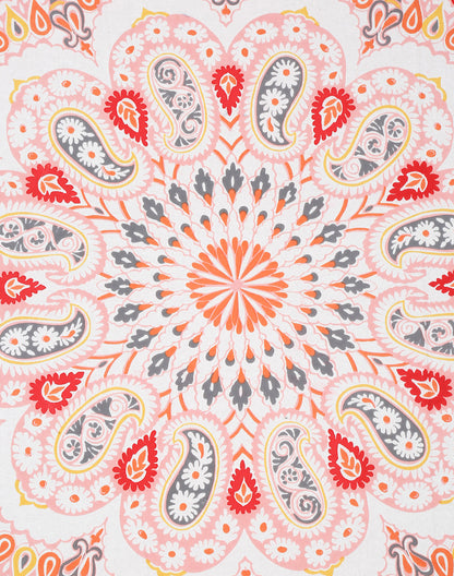 Bold Floral Bedsheet with Pillow Cover