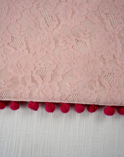 Pink Decorative Center Table Runner
