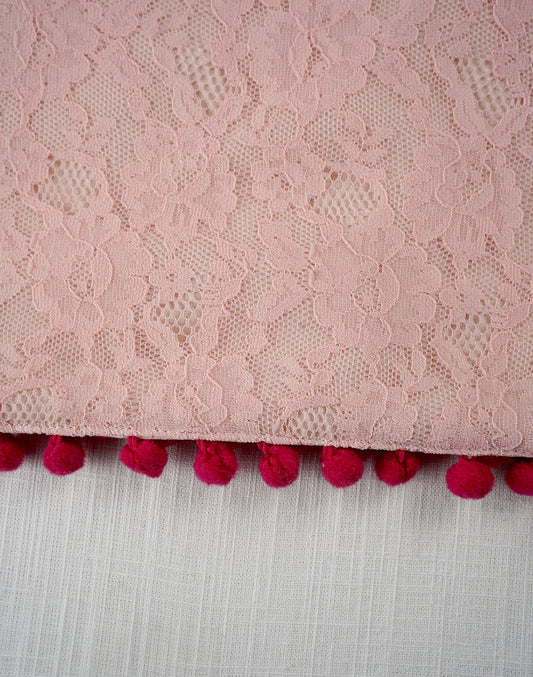 Pink Decorative Center Table Runner