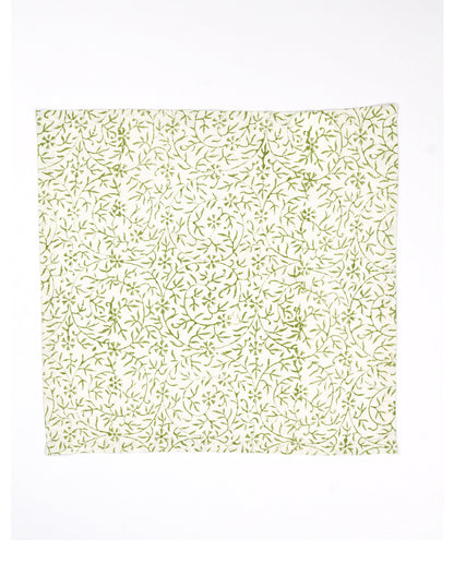 Set Of 6 - 10" Printed Cotton Napkins/ Small Napkins