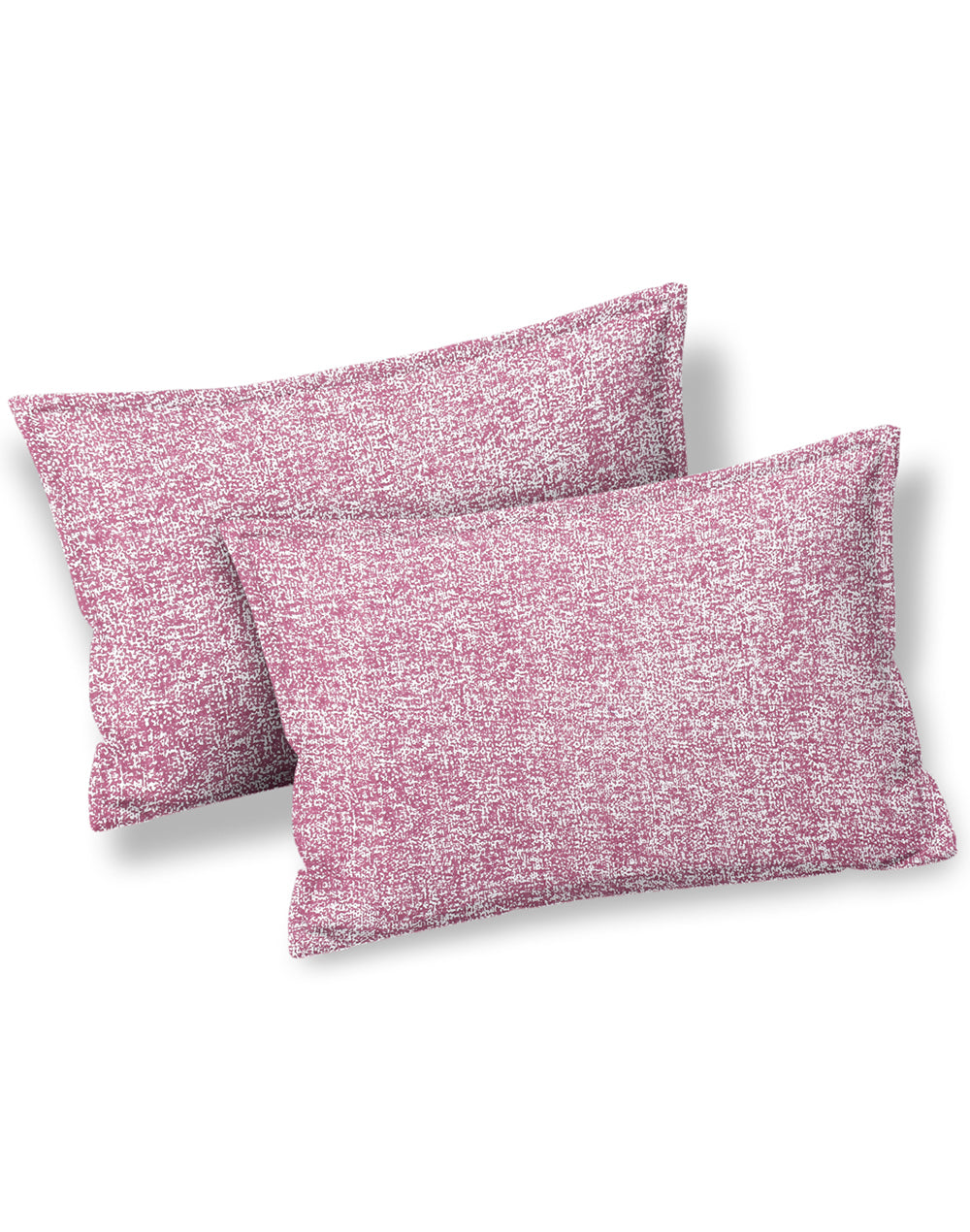 King Size- Purple Ikat Print Cotton Bedsheet Set with 2 Pillow Covers