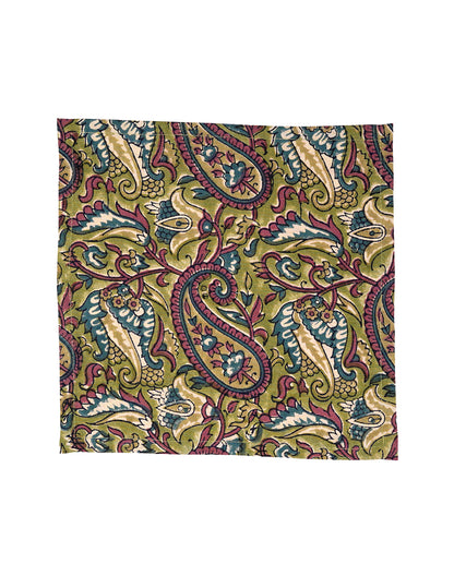 Set Of 6 - 10" Floral Printed Cocktail Napkin / Small Napkins