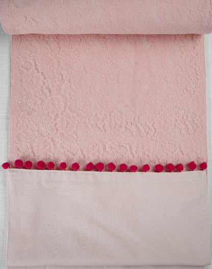 Pink Decorative Center Table Runner